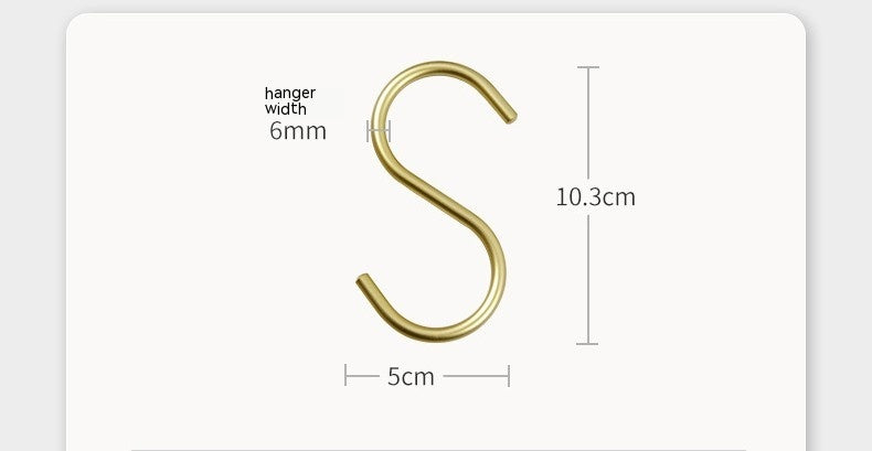 Aluminum Alloy S-shaped Scarf Scarf Bag Hook
