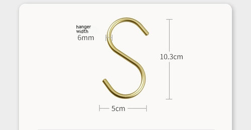 Aluminum Alloy S-shaped Scarf Scarf Bag Hook