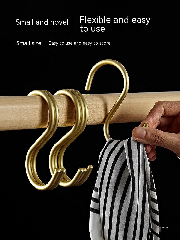 Aluminum Alloy S-shaped Scarf Scarf Bag Hook